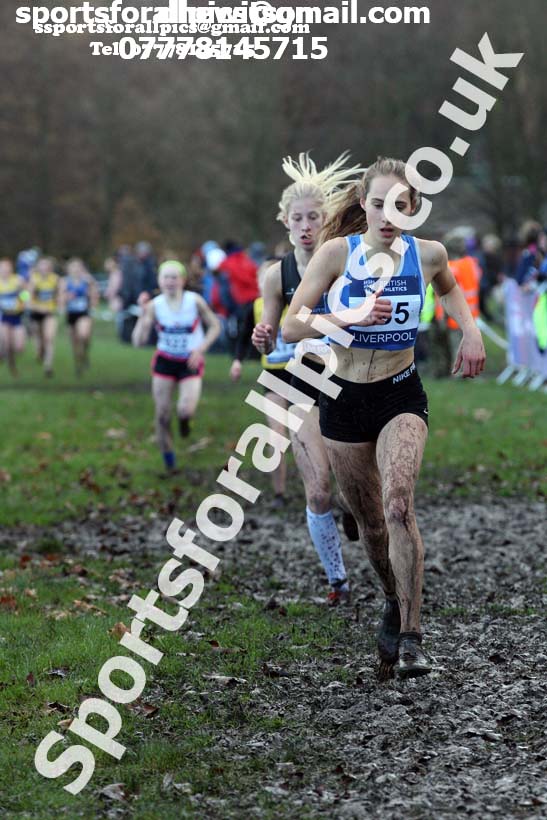 Girls under-15s 2017 British Athletics Liverpool Cross Challenge, Sefton Park, Liverpool. Photo:  David T. Hewitson/Sports for All Pics